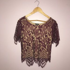 ⚡️FLASH SALE⚡️ Express lace shirt